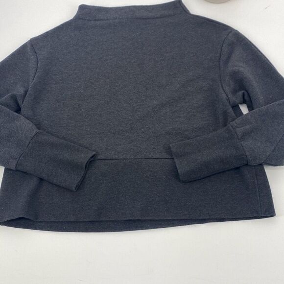 Nike Dri-fit Versa Studio Mock Neck Sweatshirt   Gray Long Sleeve‎ Zip Pocket S - Picture 3 of 13